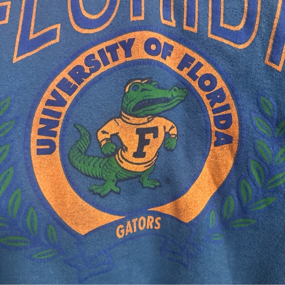 Vintage 90s Fruit of the Loom Blue Florida Gators Sweatshirt - Picture 4 of 16